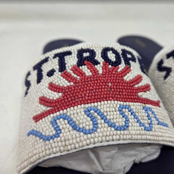 EU 37 (US 6-6.5) Maeve x Anthropologie The Fiona St. Tropez beaded slide sandals - Picture 7 of 11